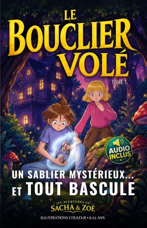 Livre enfants – Les Aventures de Sacha & Zoé – Tome 1 : Le Bouclier Volé